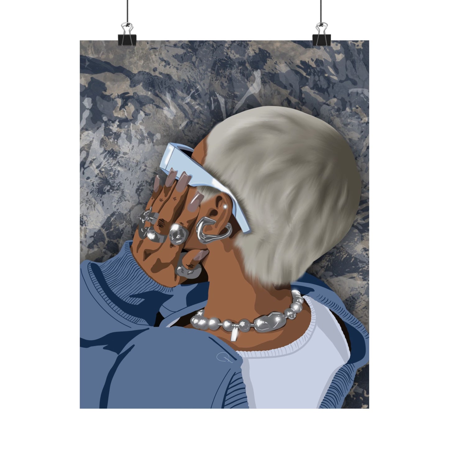 Silver Babe Print