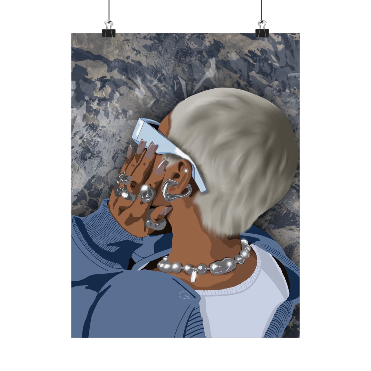 Silver Babe Print