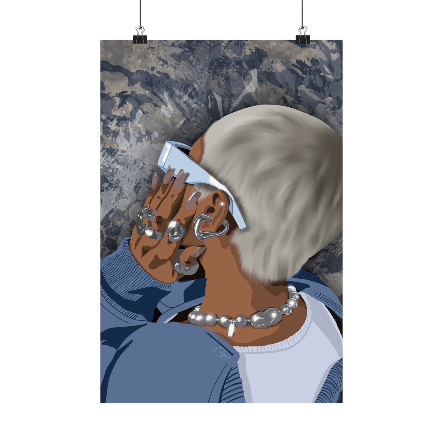 Silver Babe Print