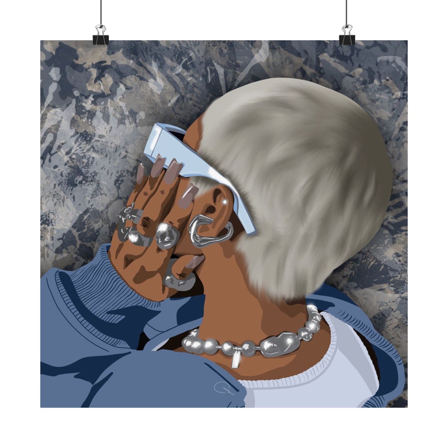 Silver Babe Print