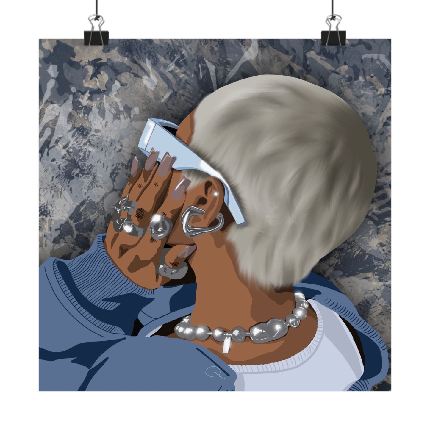 Silver Babe Print