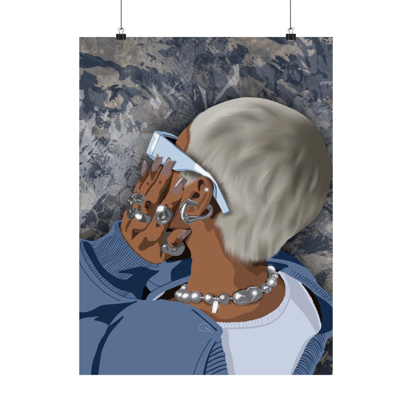 Silver Babe Print