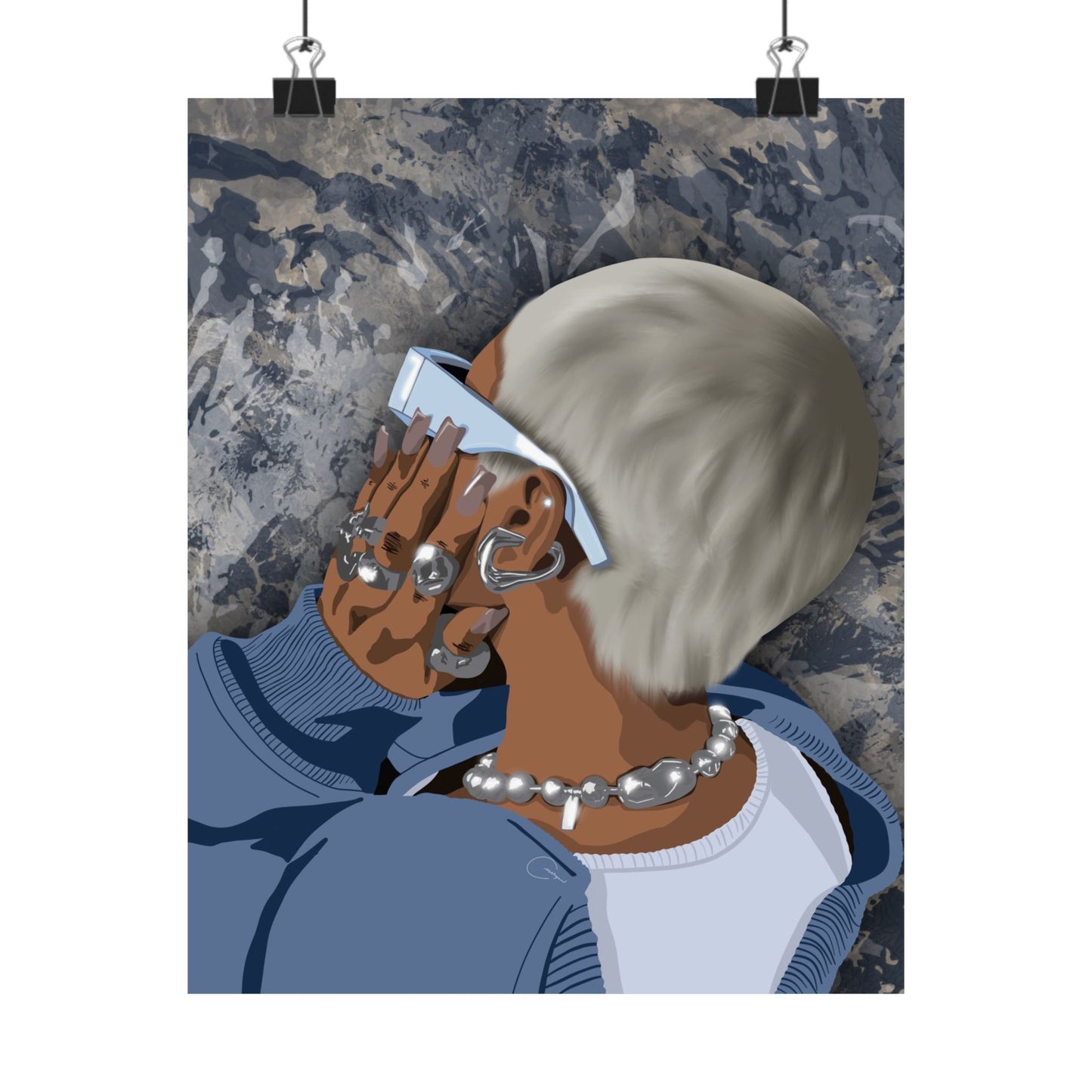 Silver Babe Print