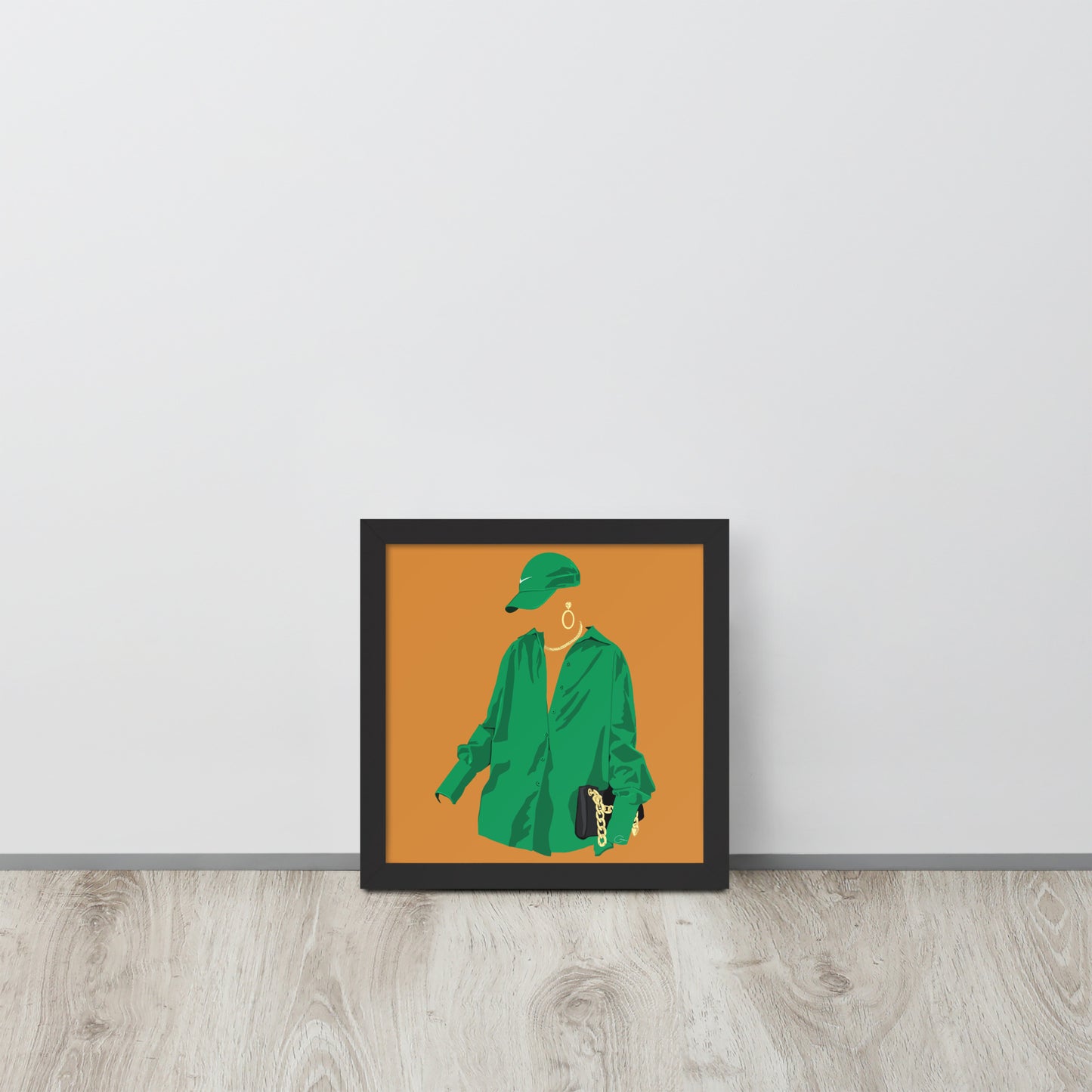 Fit Check - Green Framed Print