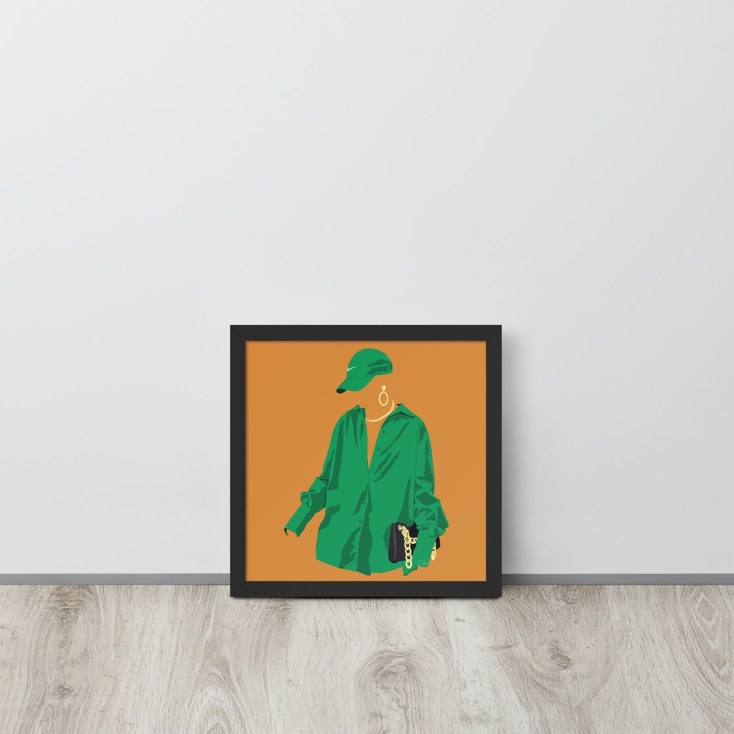 Fit Check - Green Framed Print