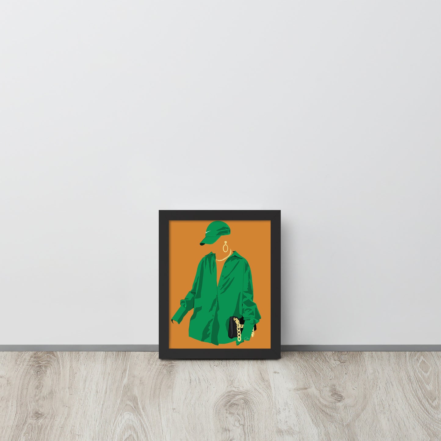 Fit Check - Green Framed Print