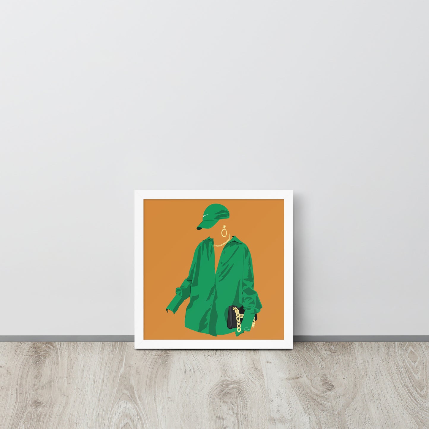 Fit Check - Green Framed Print