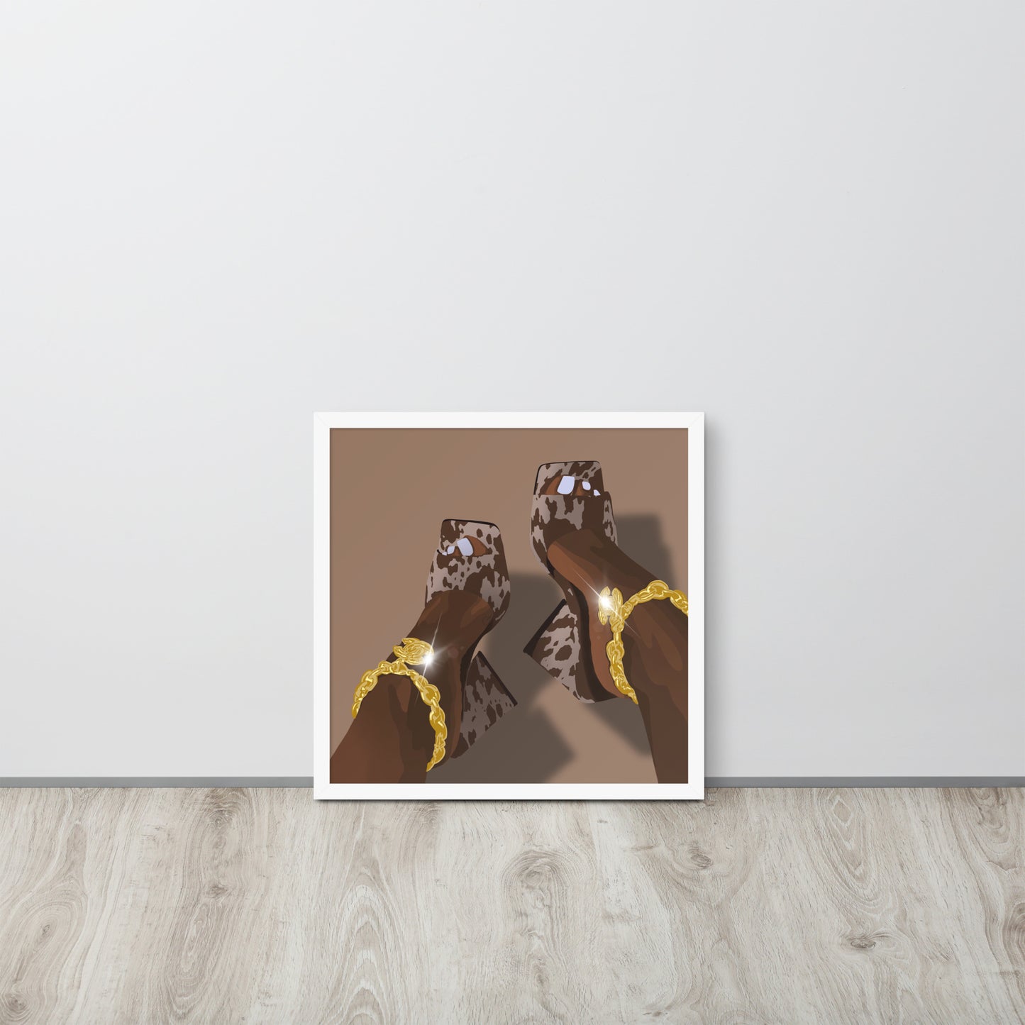 Cow Print Framed Print
