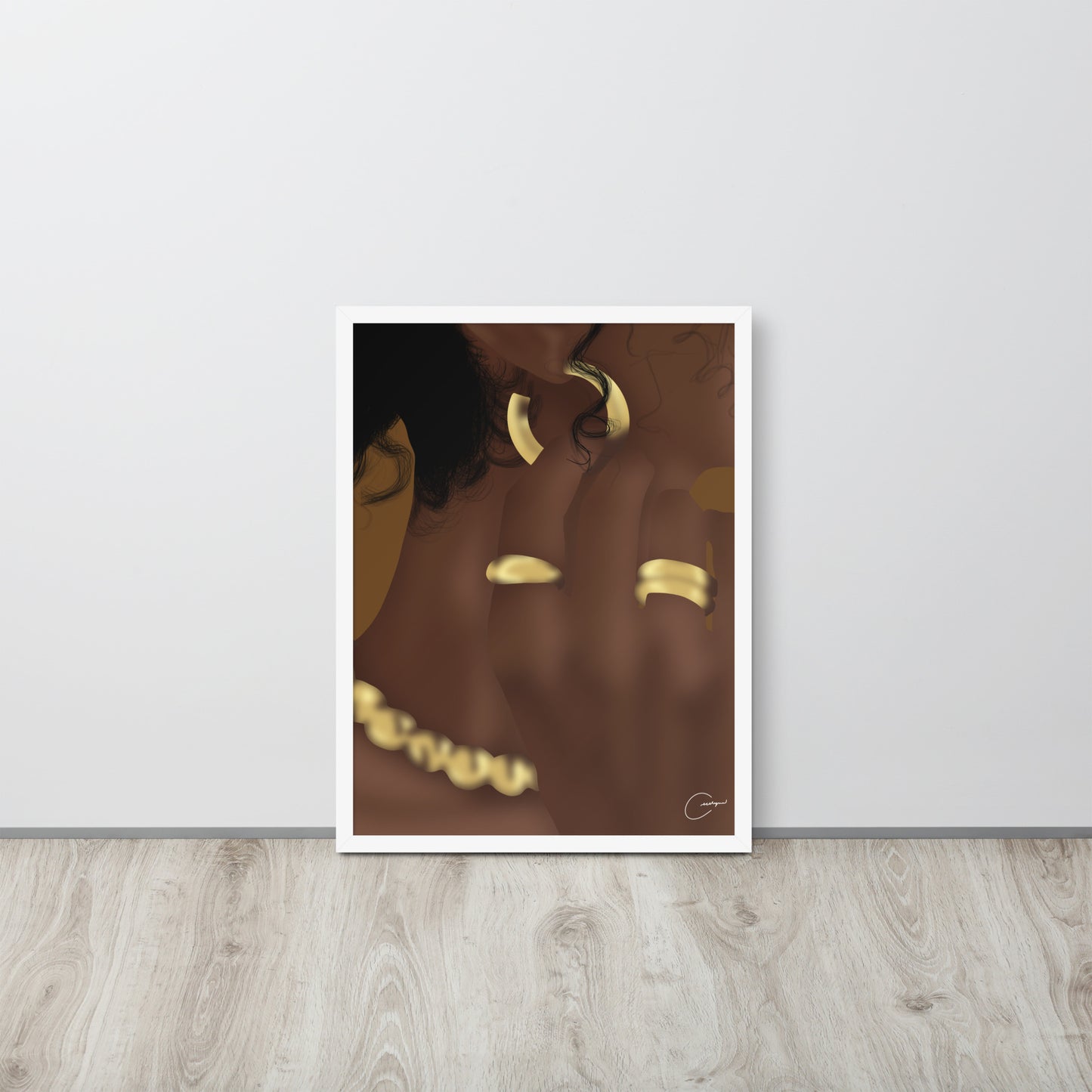 Gold Details Framed Print