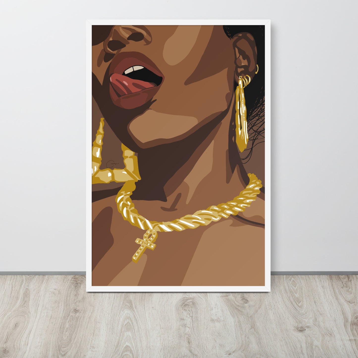 Get A Taste Framed Print