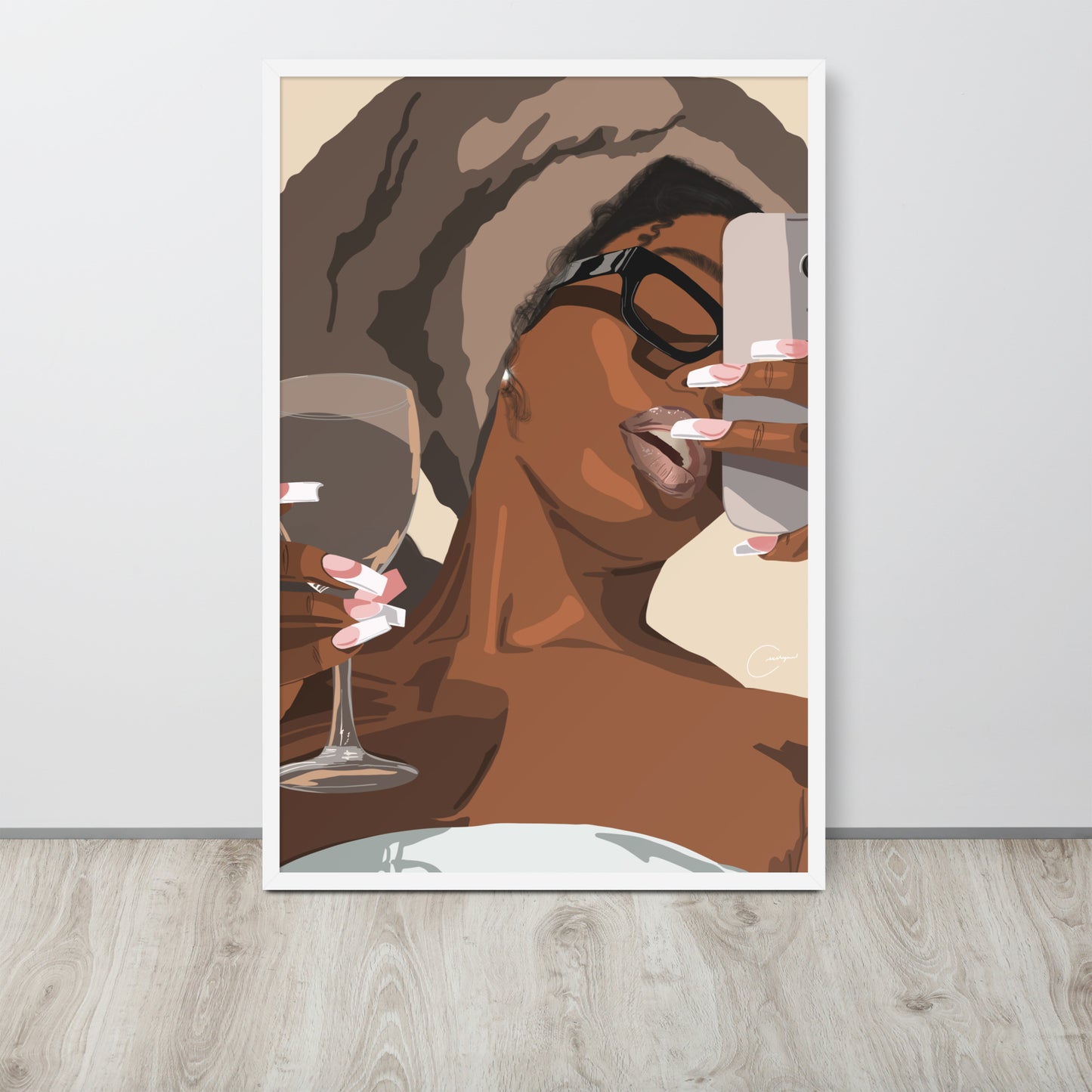 Self Care Sunday Framed Print