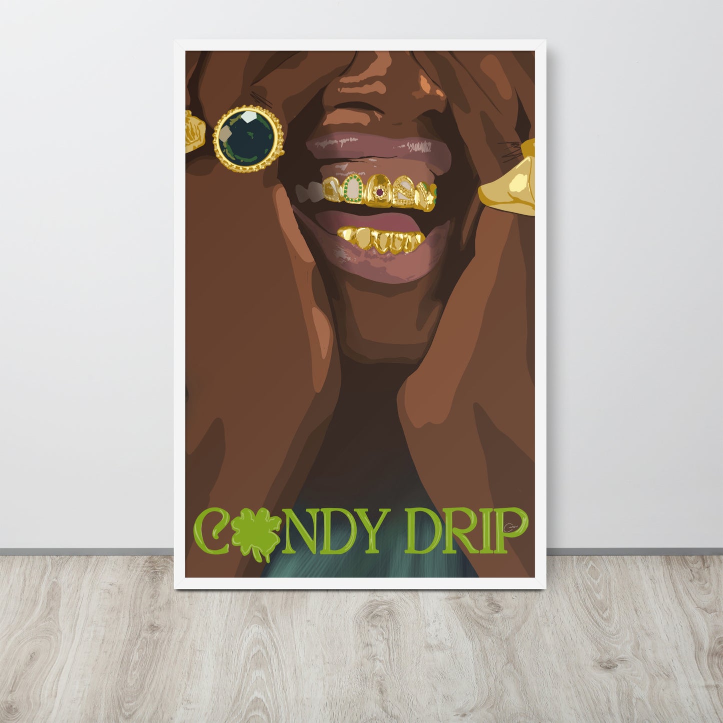 Candy Drip Framed Print