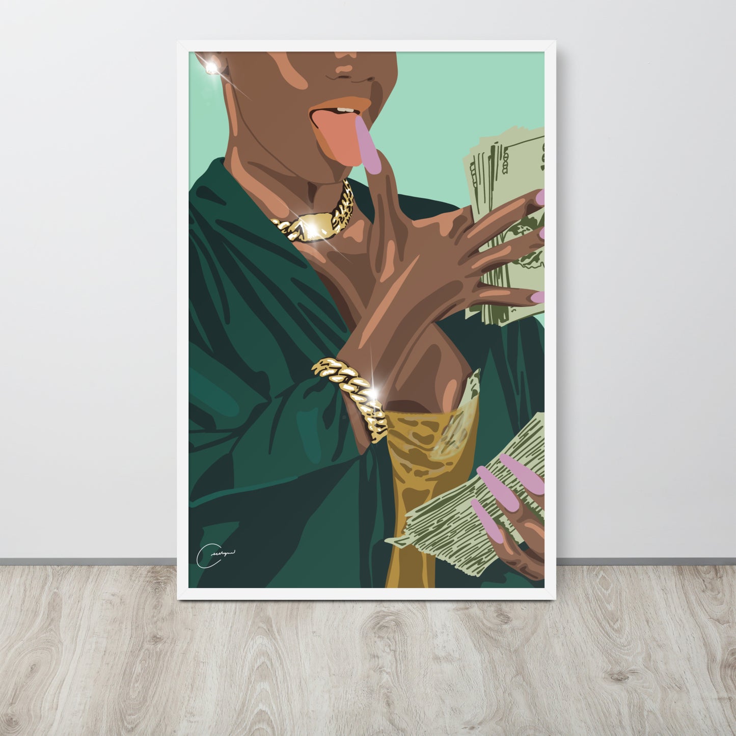Get To The Bag Framed Print