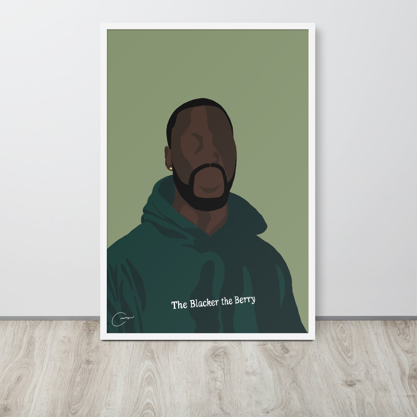 The Blacker The Berry Framed Print