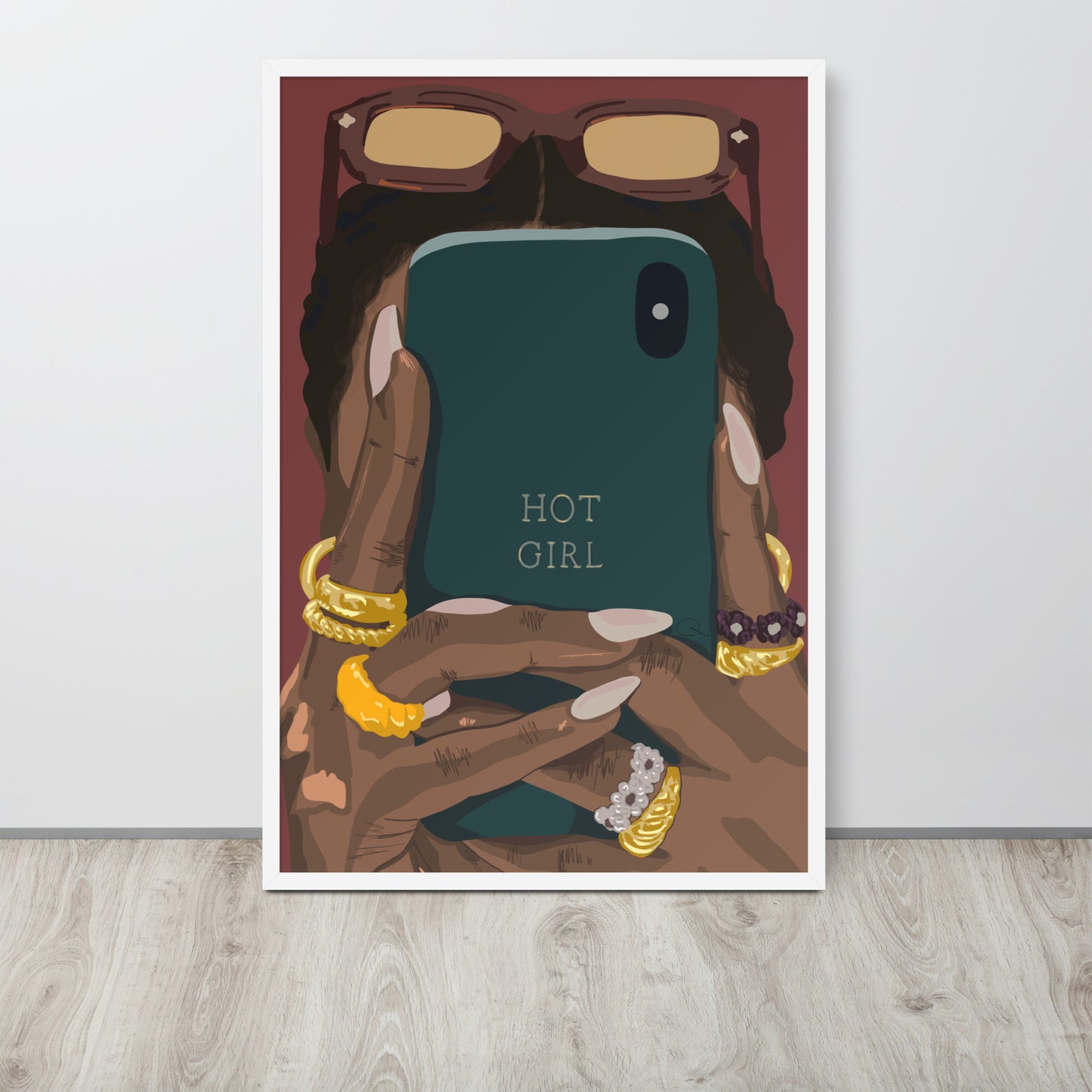 Hot Girl Framed Print