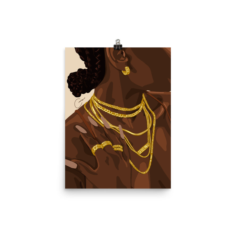 Dripped In Gold Print