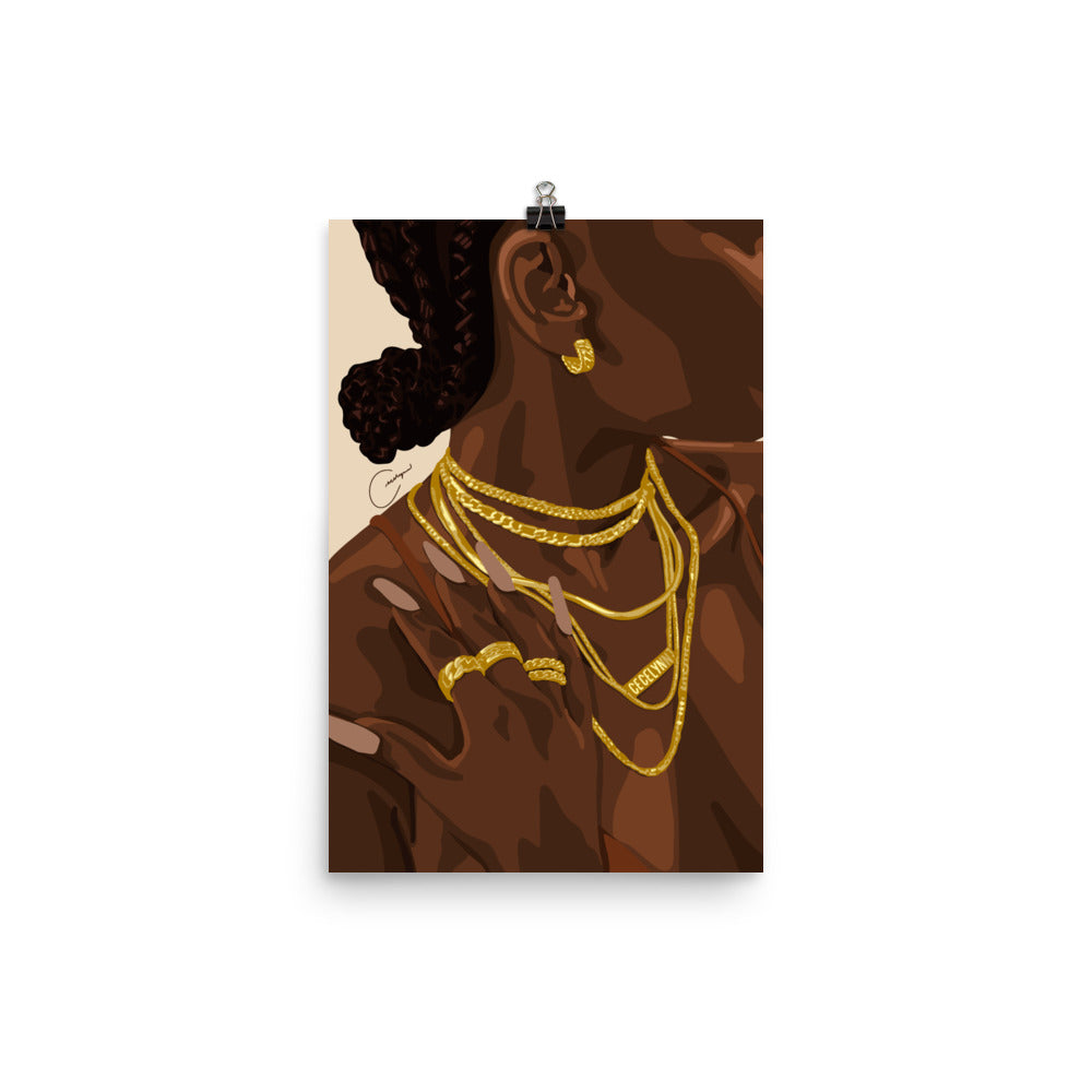 Dripped In Gold Print