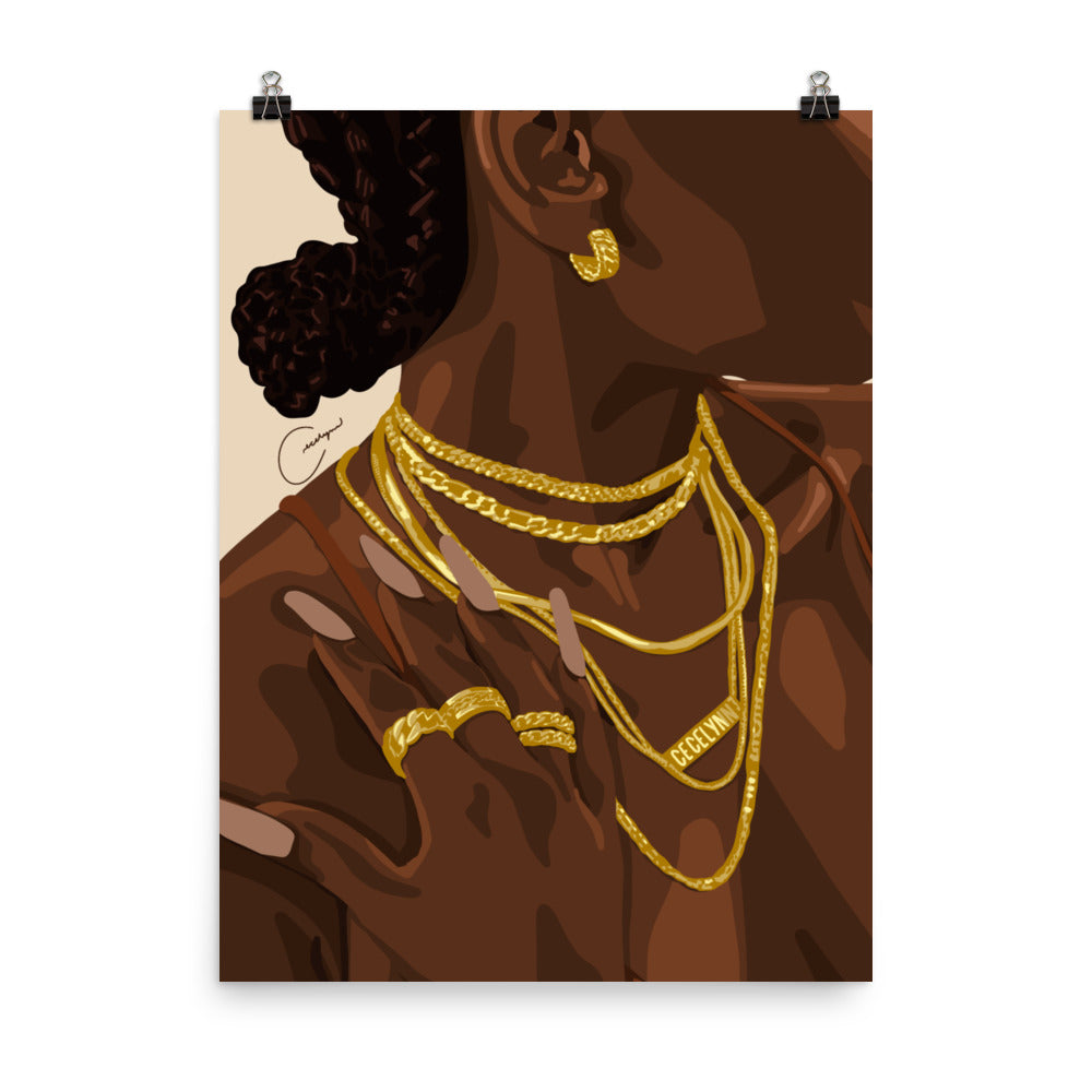 Dripped In Gold Print