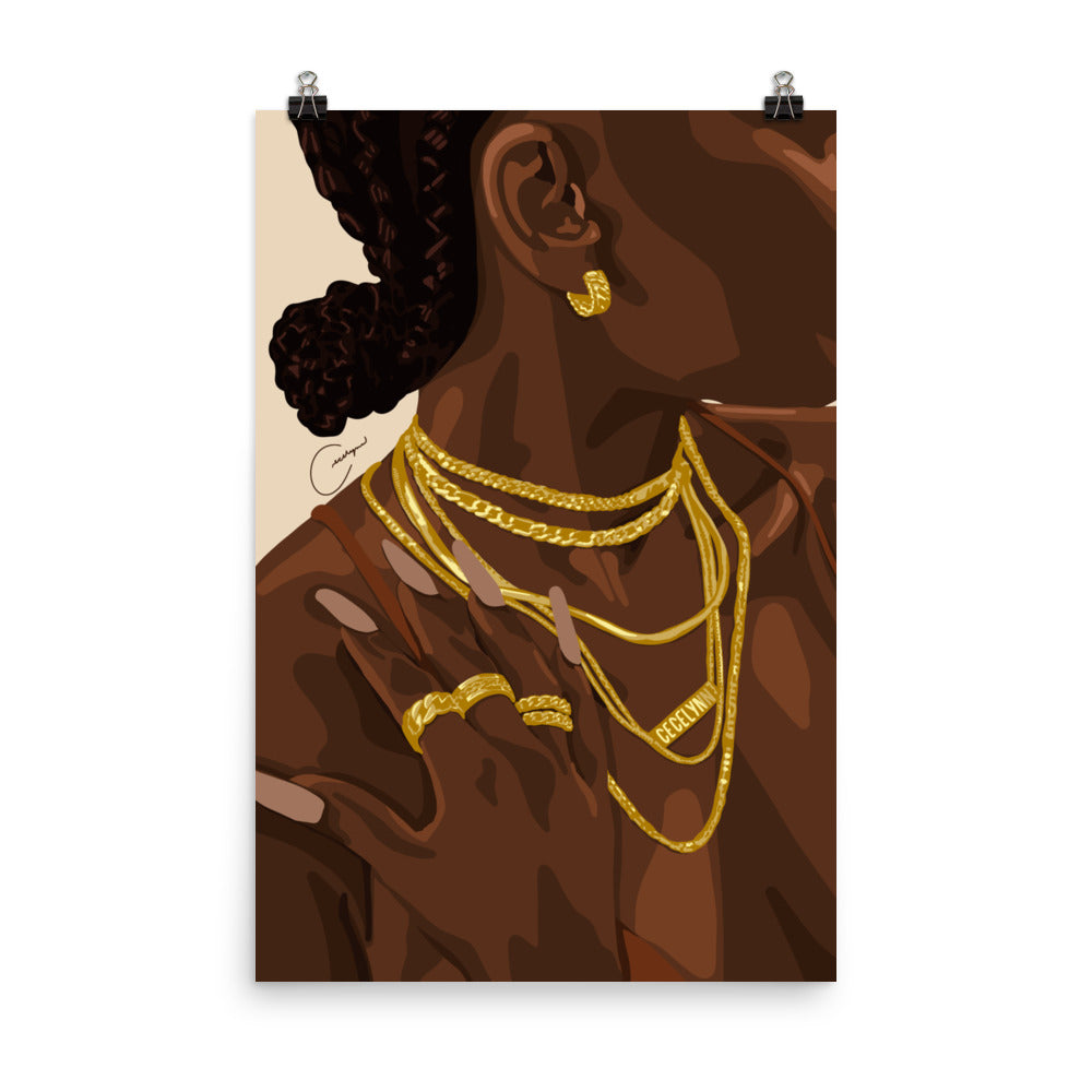 Dripped In Gold Print