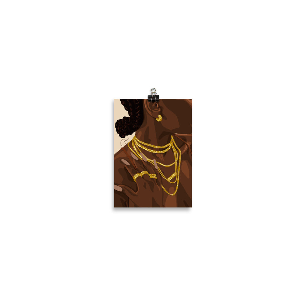 Dripped In Gold Print