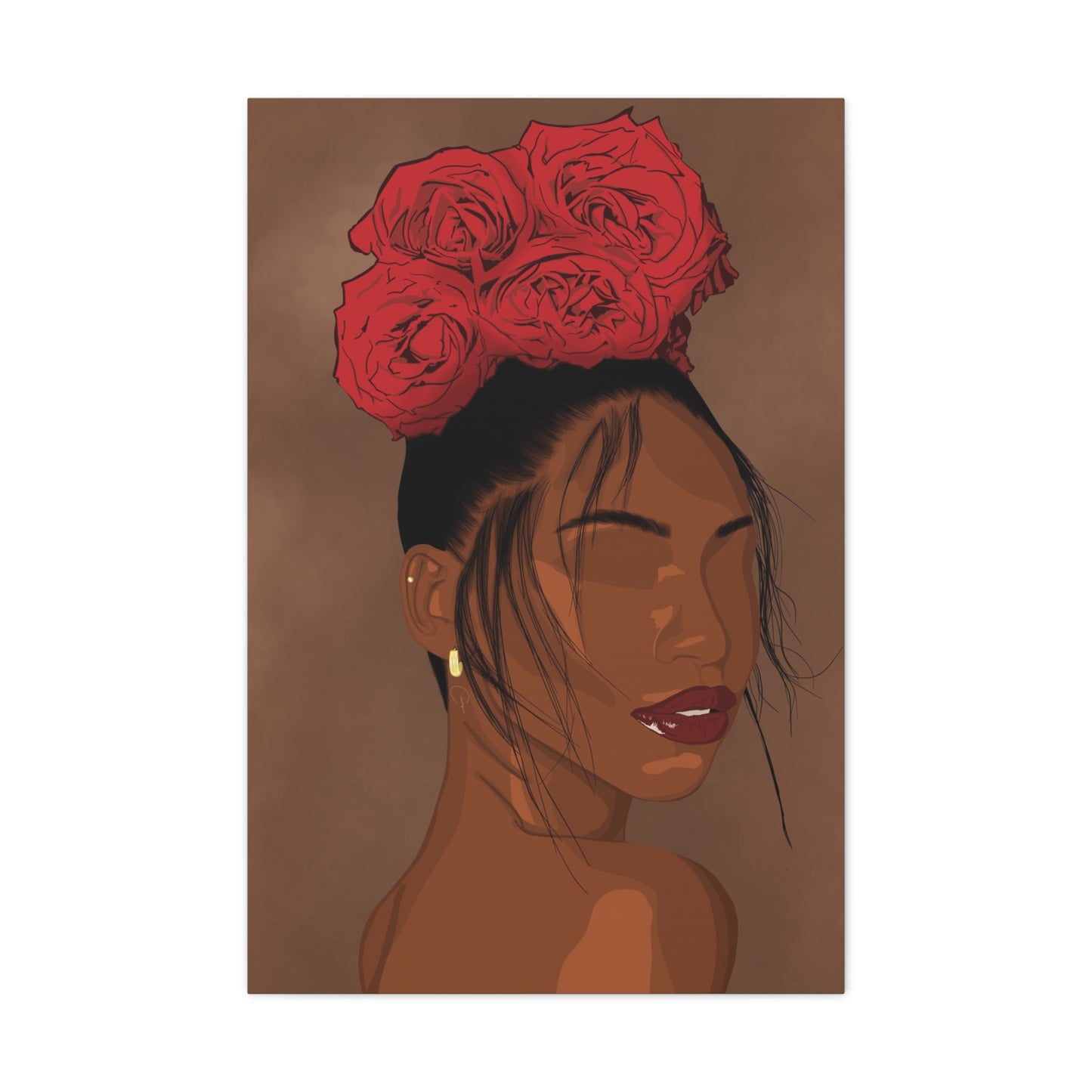 Rose In Harlem Canvas