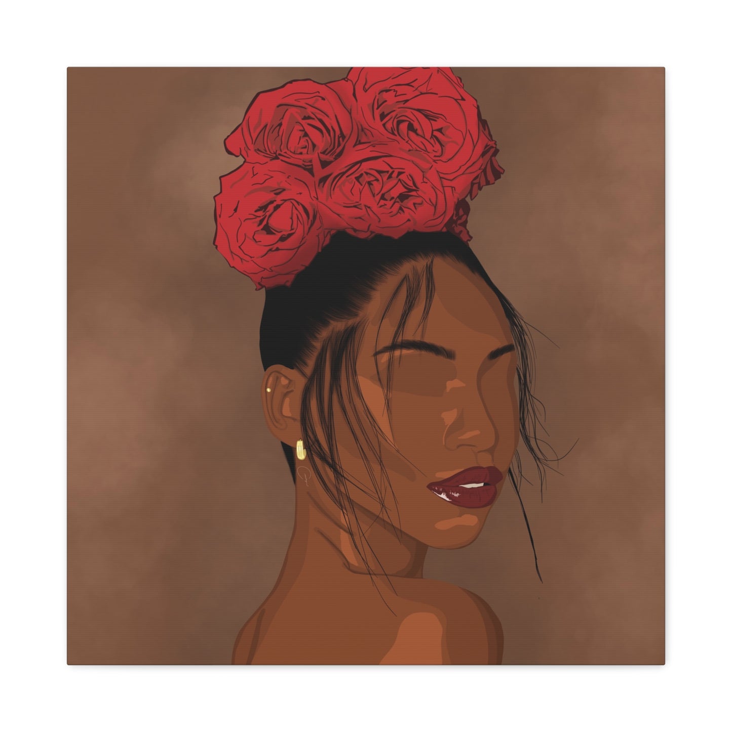 Rose In Harlem Canvas