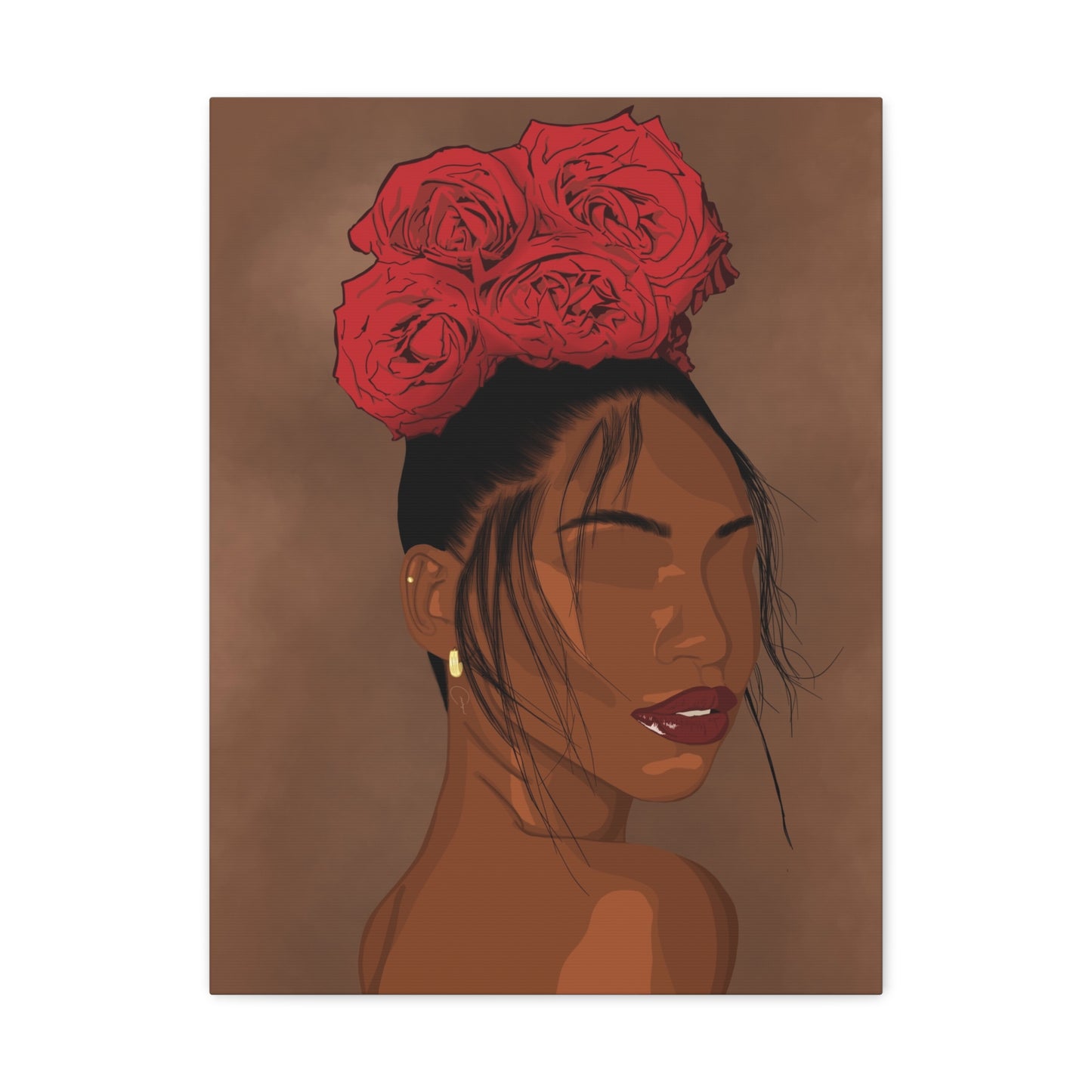 Rose In Harlem Canvas