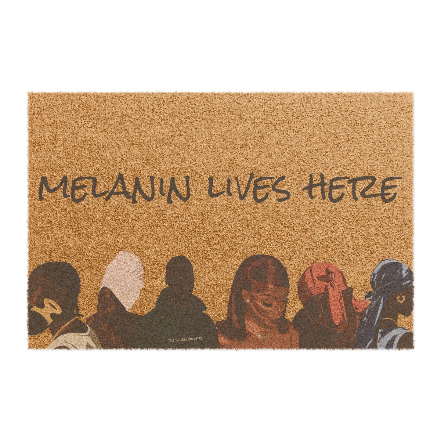 Melanin Lives Here Doormat