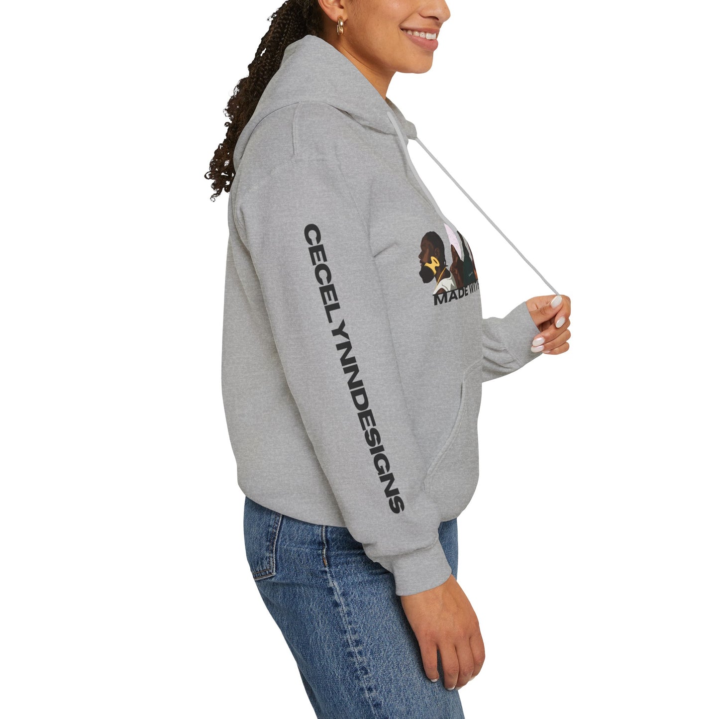 Made With Melanin Unisex Heavy Blend™ Hooded Sweatshirt