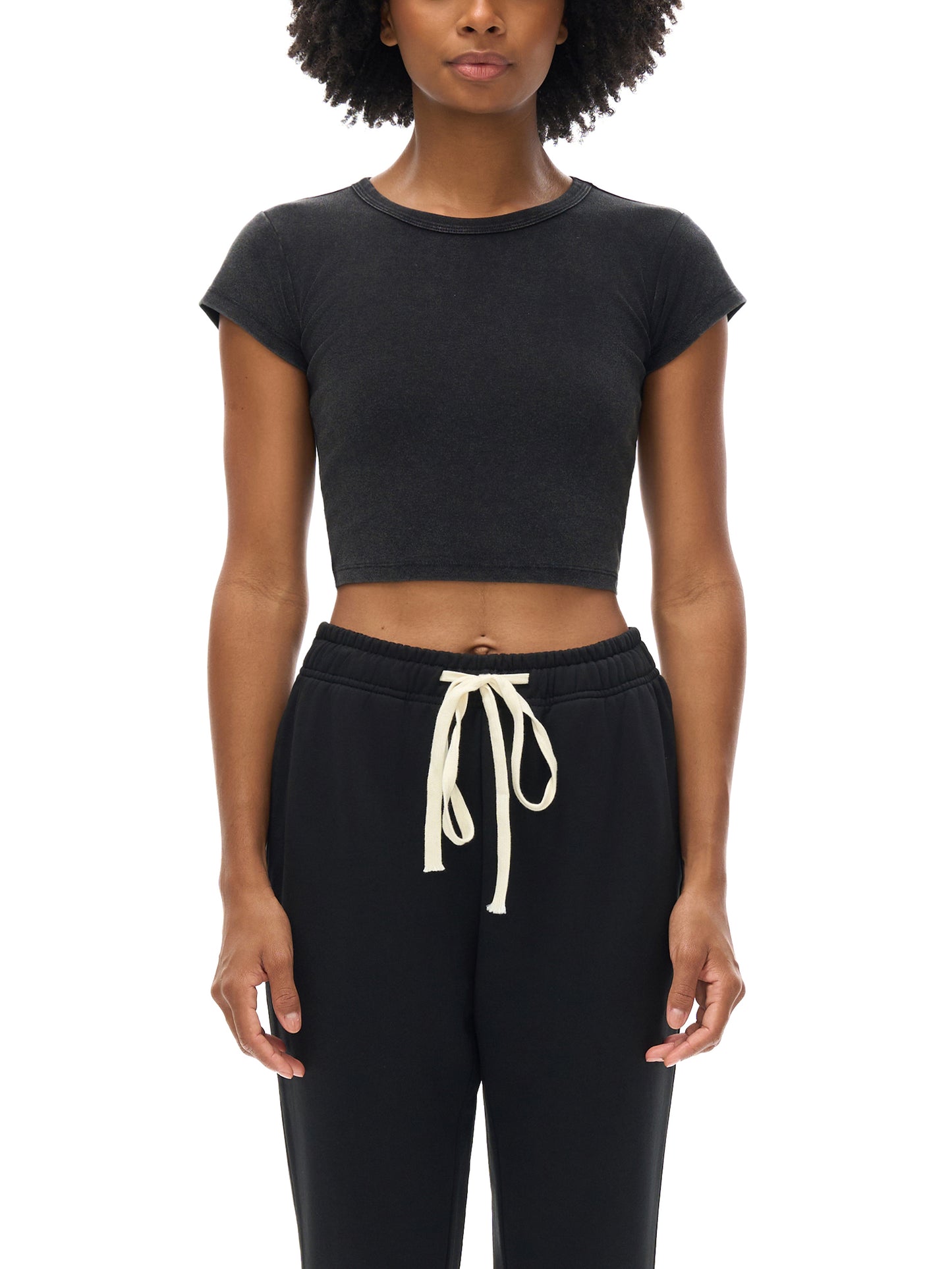 Barrettes Snow Washed Crop Top (Womens)
