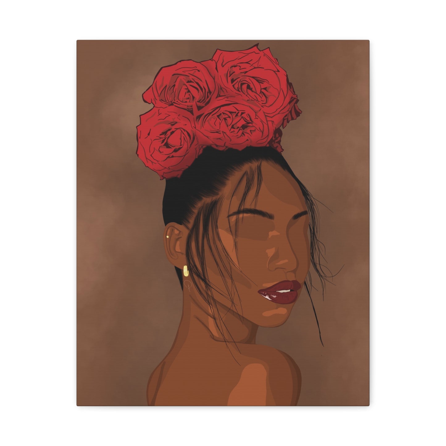 Rose In Harlem Canvas