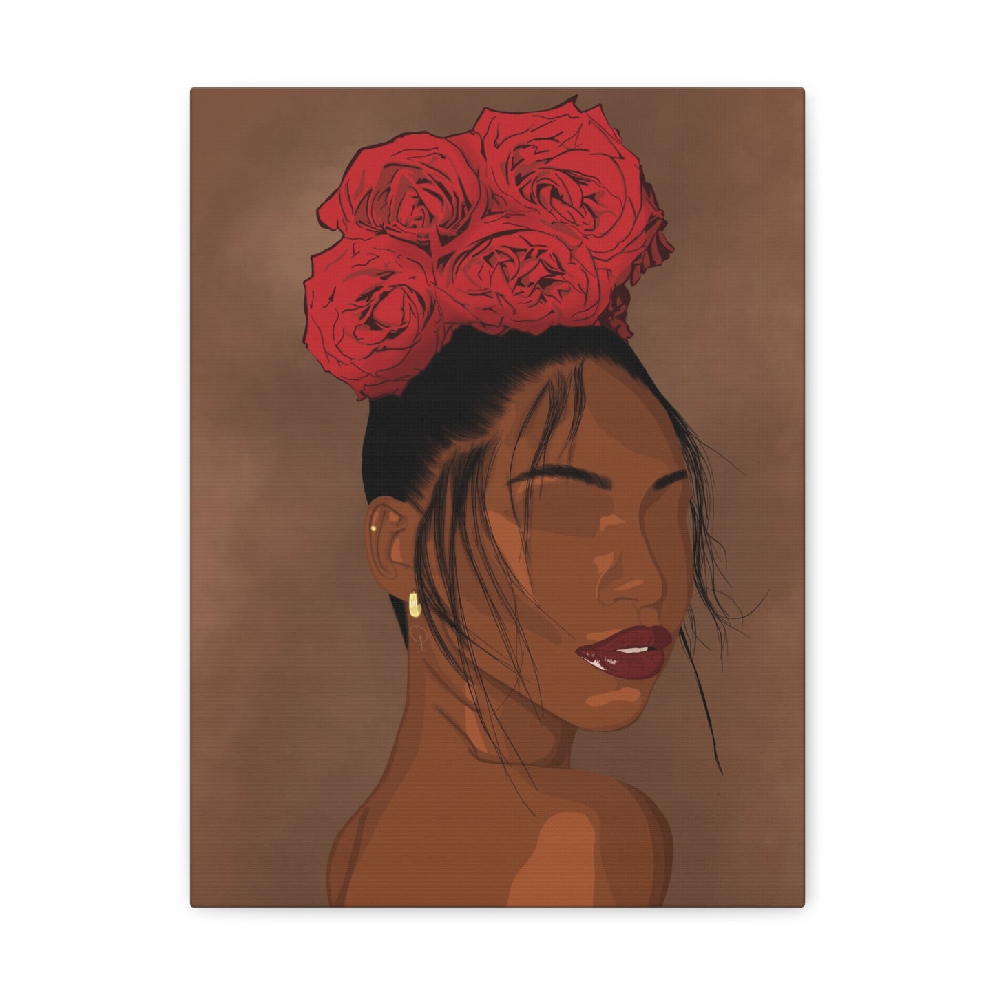 Rose In Harlem Canvas