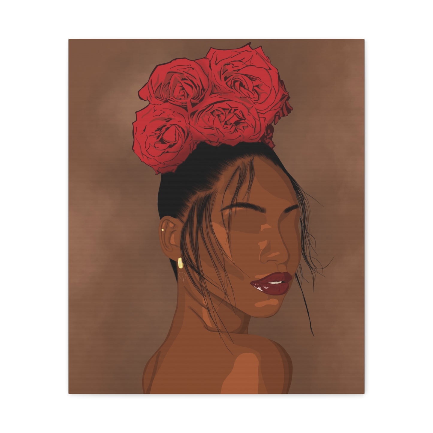 Rose In Harlem Canvas