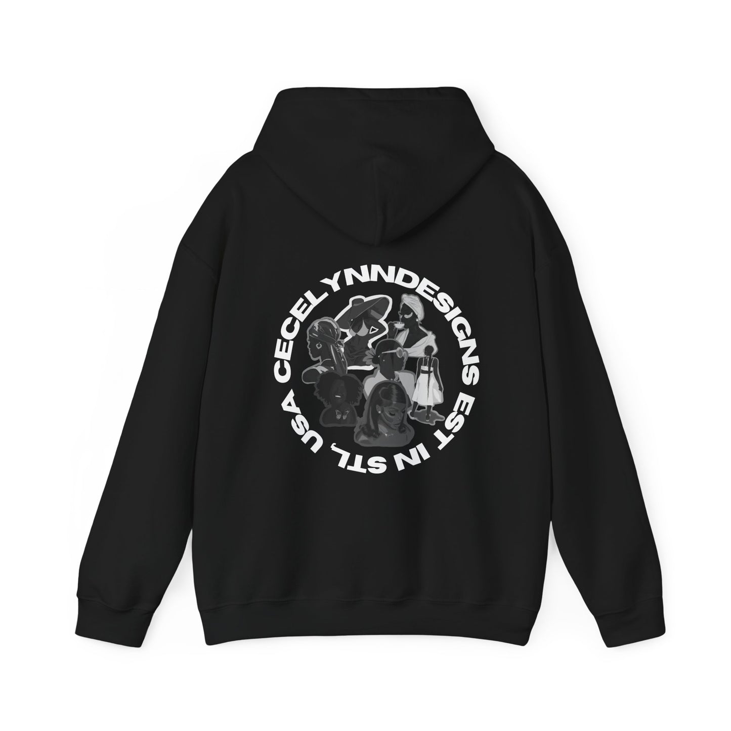 Black Women Unisex Heavy Blend™ Hooded Sweatshirt