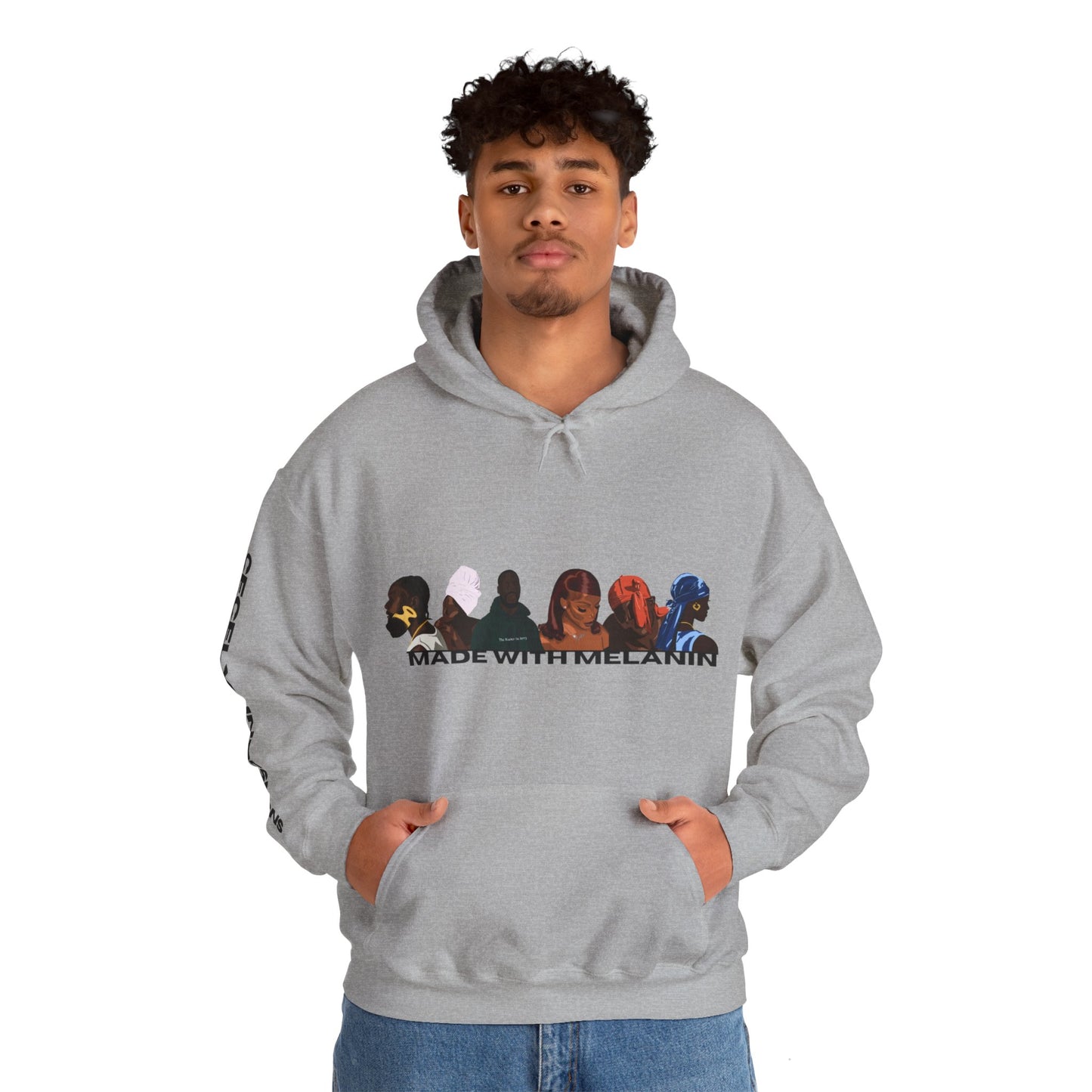 Made With Melanin Unisex Heavy Blend™ Hooded Sweatshirt