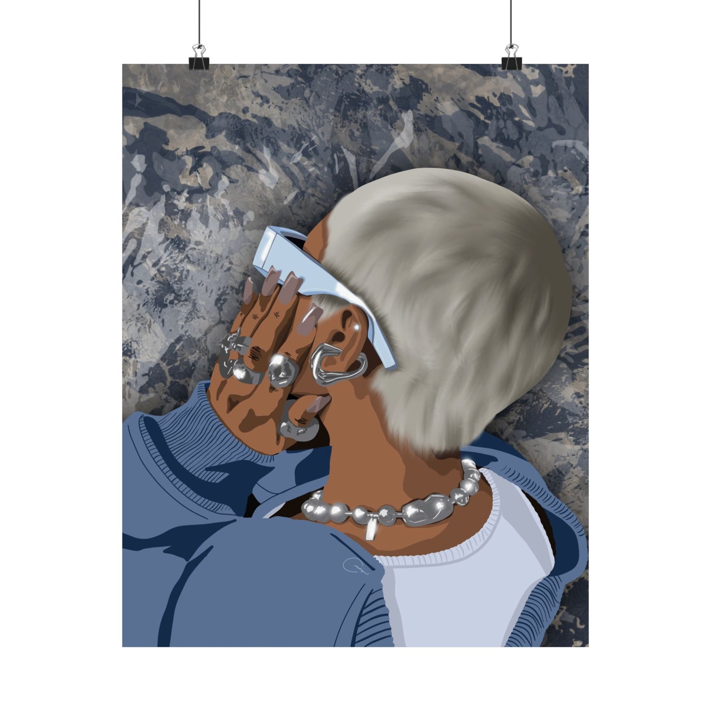 Silver Babe Print