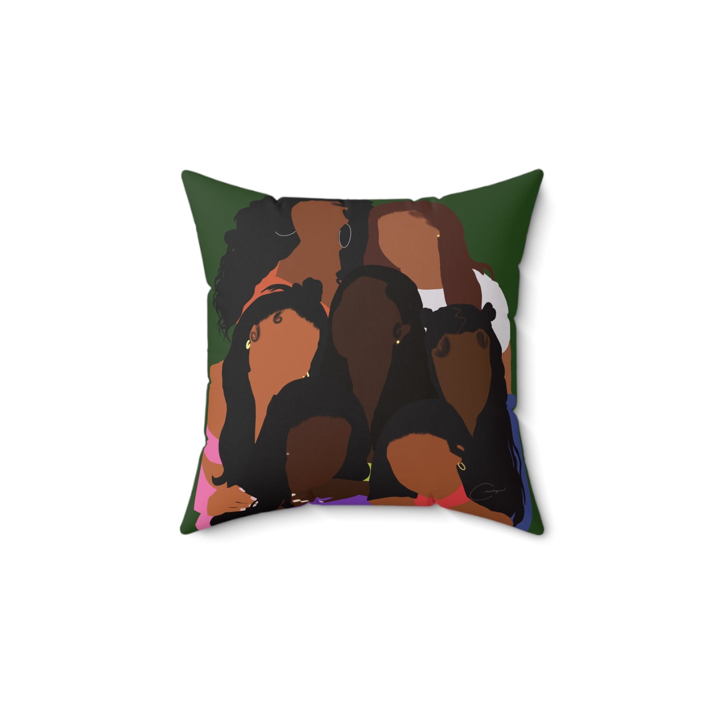 Womens History Faux Suede Pillow