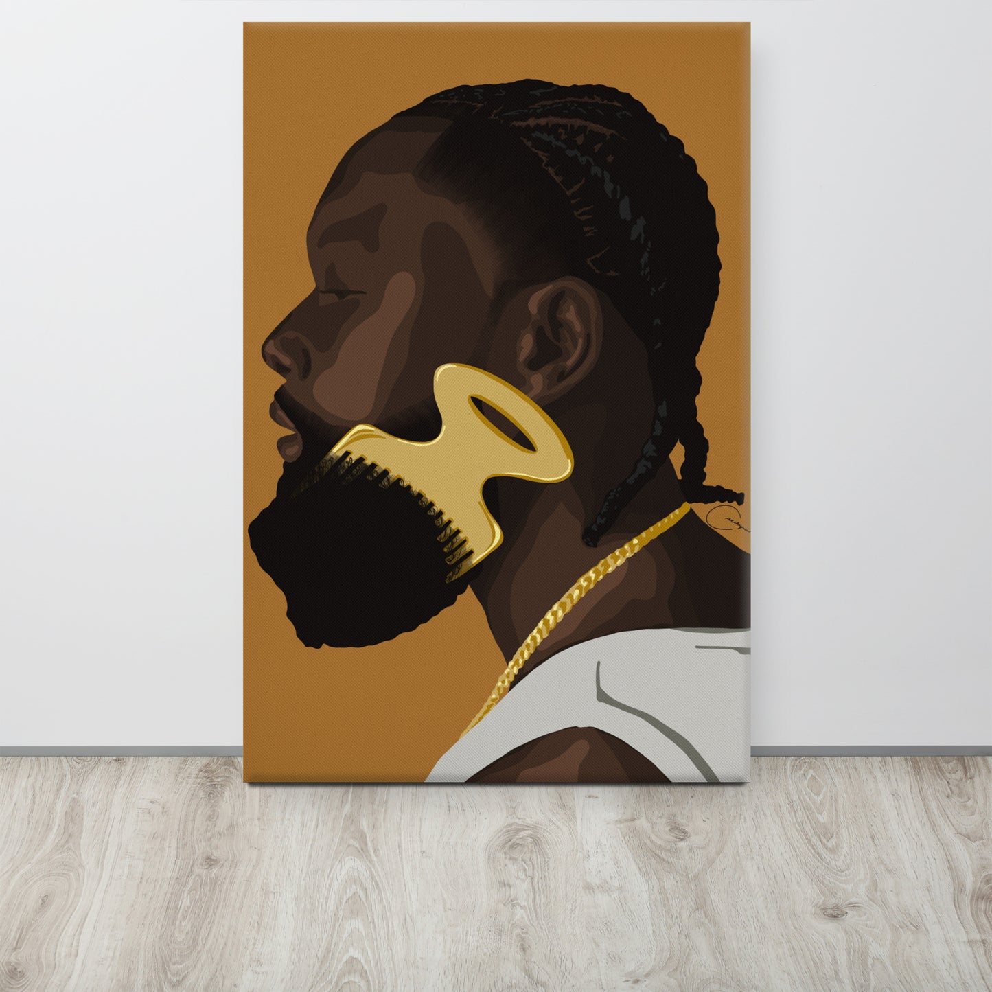 Beard Pick Canvas