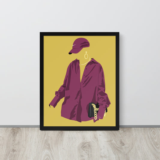 Fit Check - Pink Framed Print