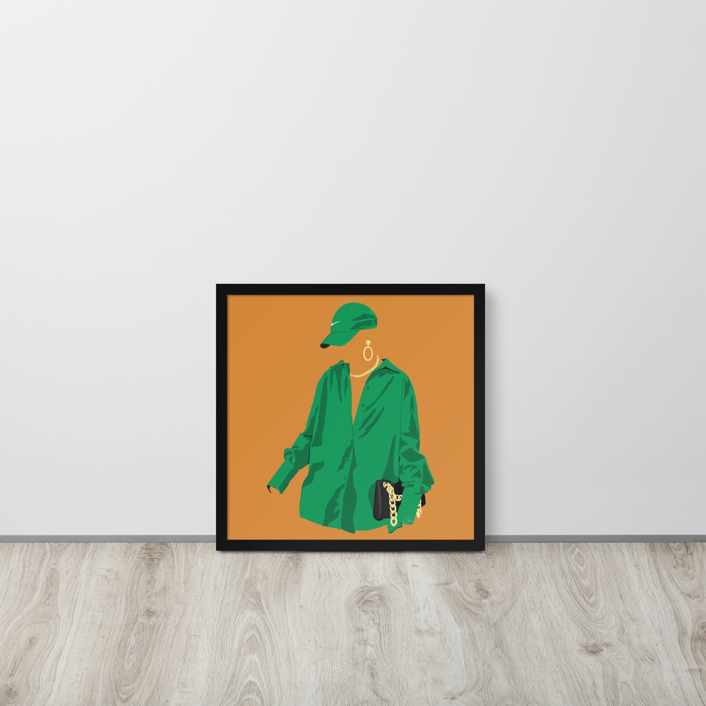 Fit Check - Green Framed Print
