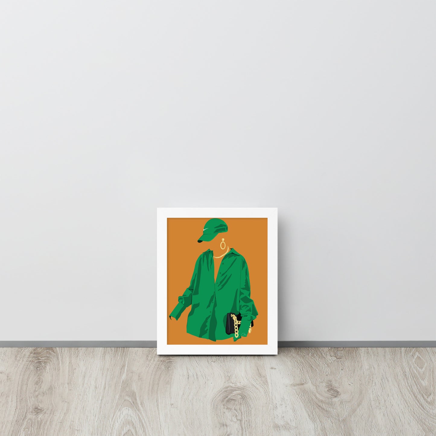 Fit Check - Green Framed Print