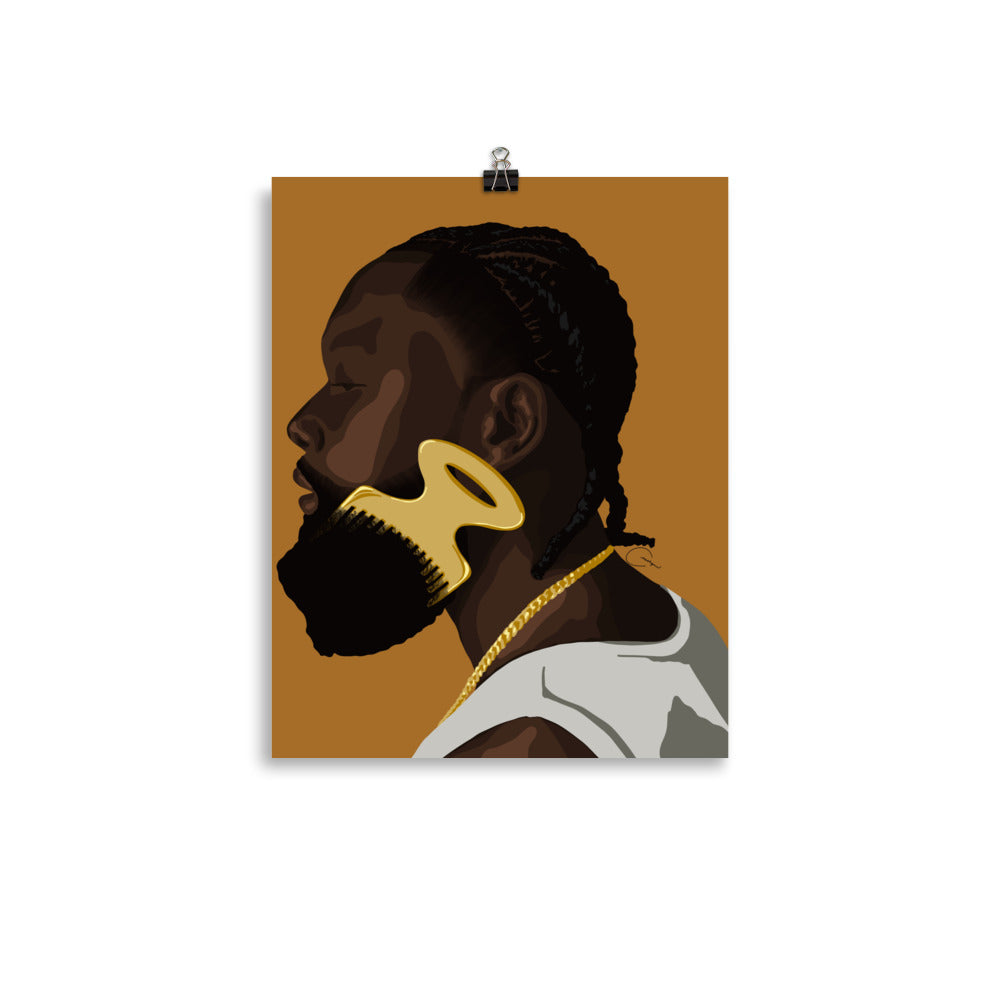 Beard Pick Print