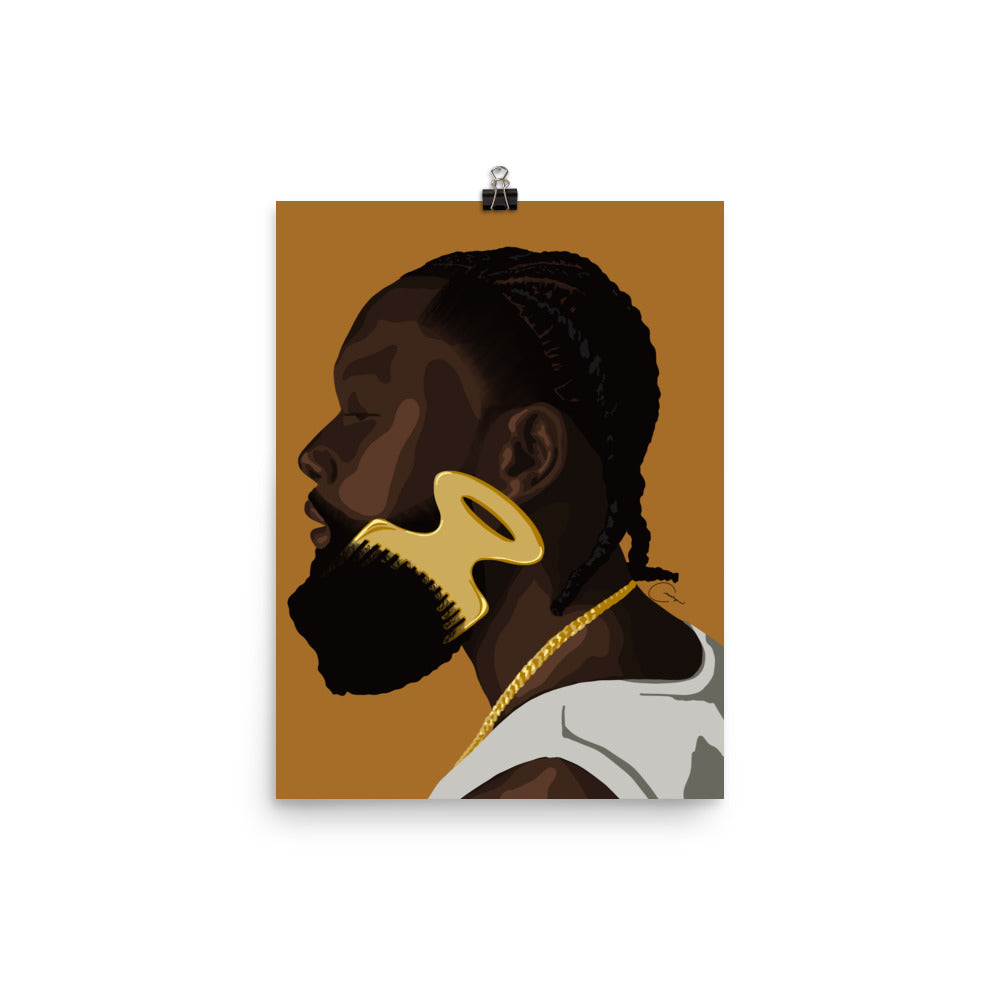 Beard Pick Print