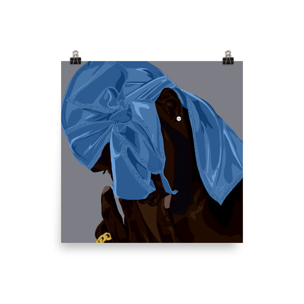 Durag (Blue) Print