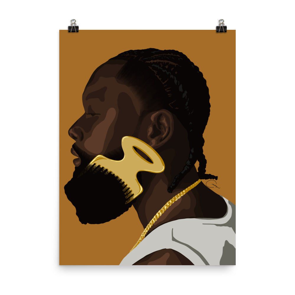 Beard Pick Print