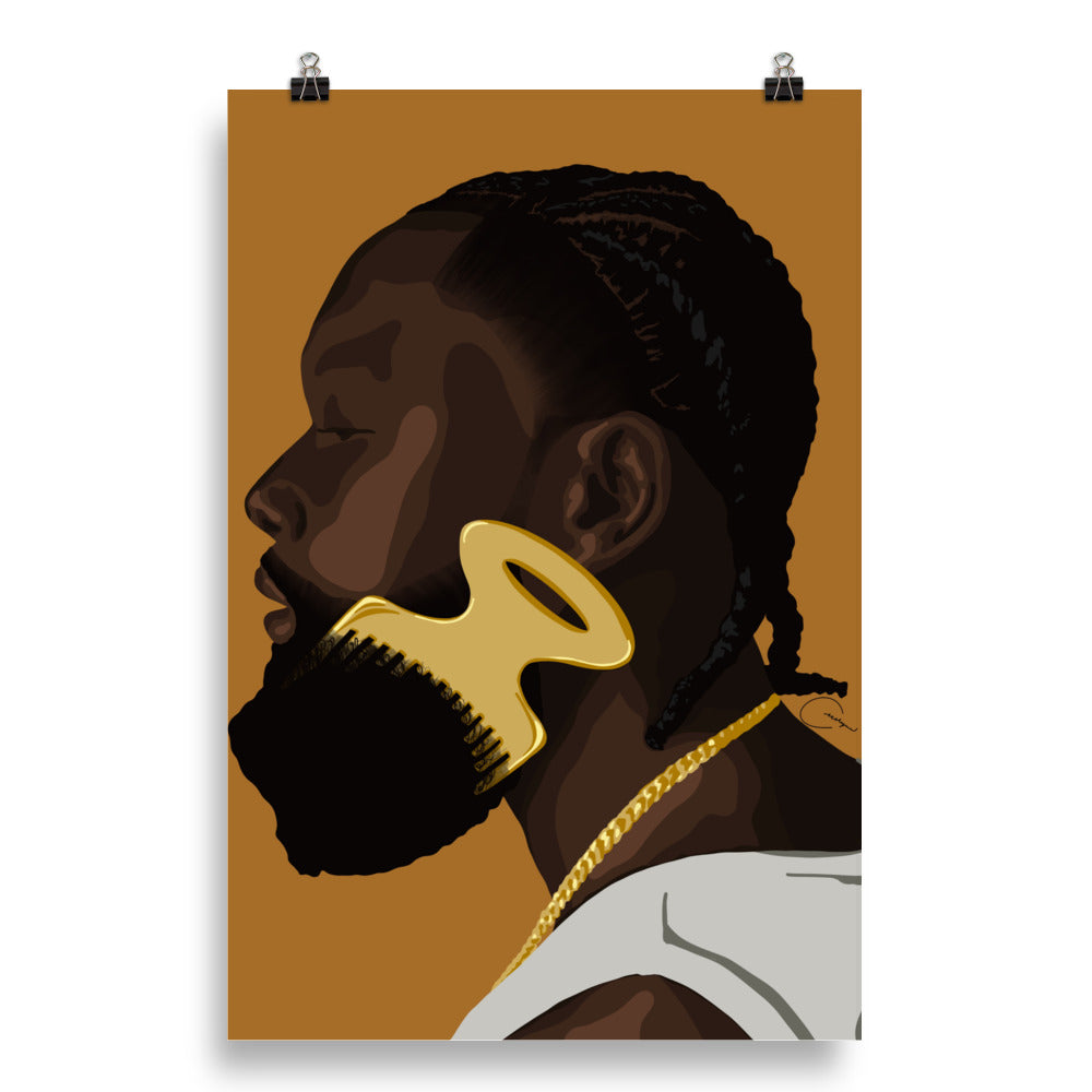 Beard Pick Print