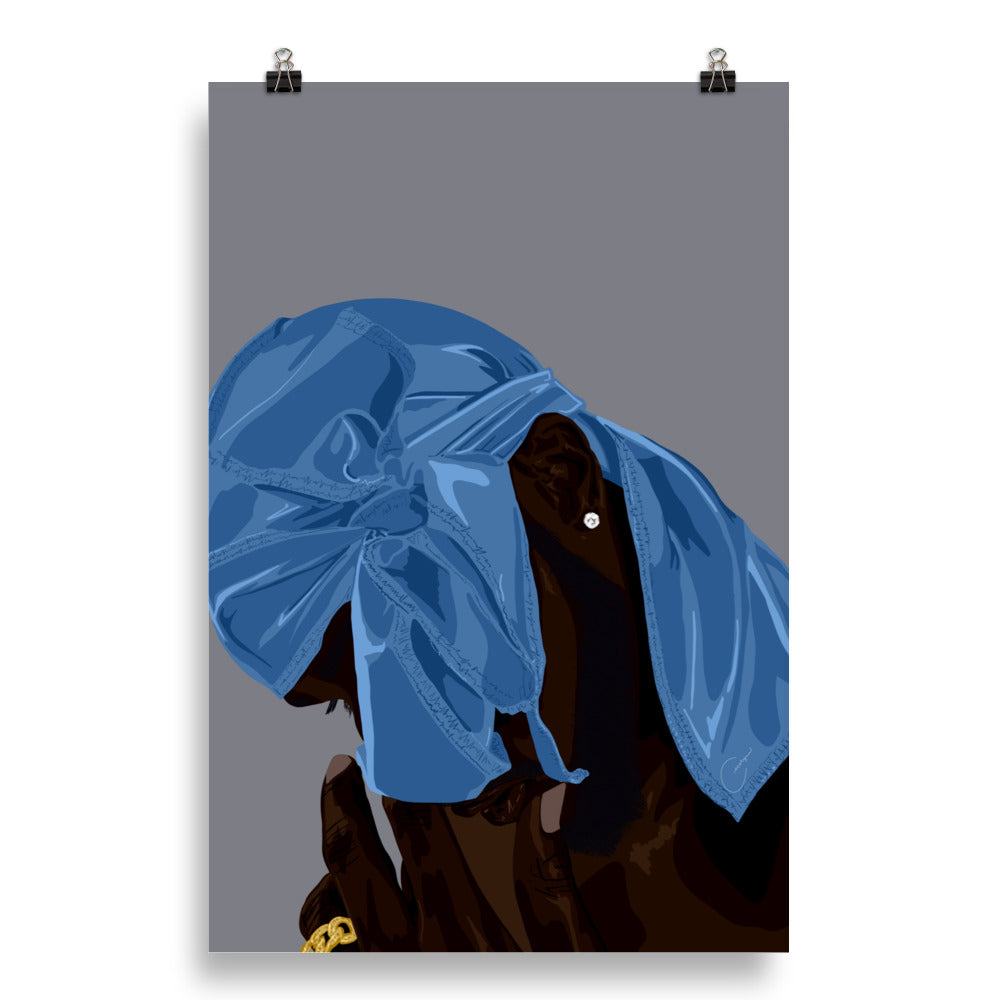 Durag (Blue) Print