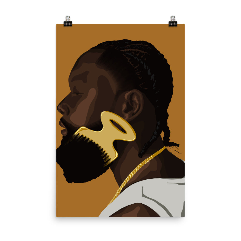 Beard Pick Print