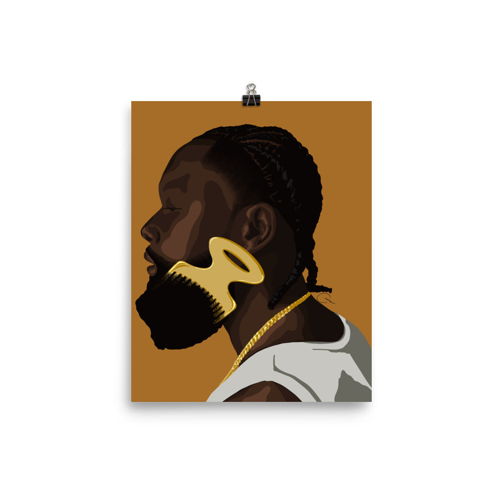 Beard Pick Print