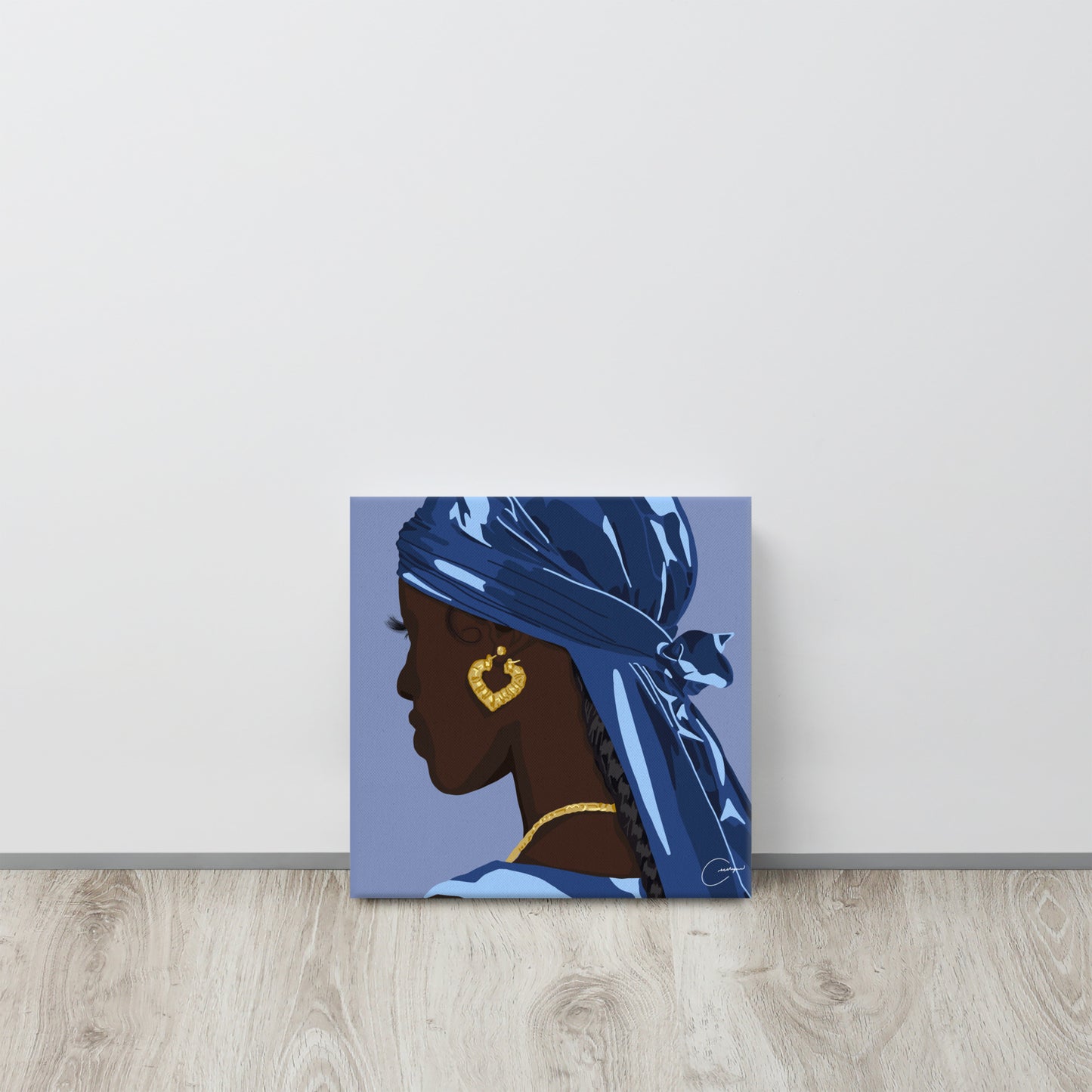 Blue Durag Canvas